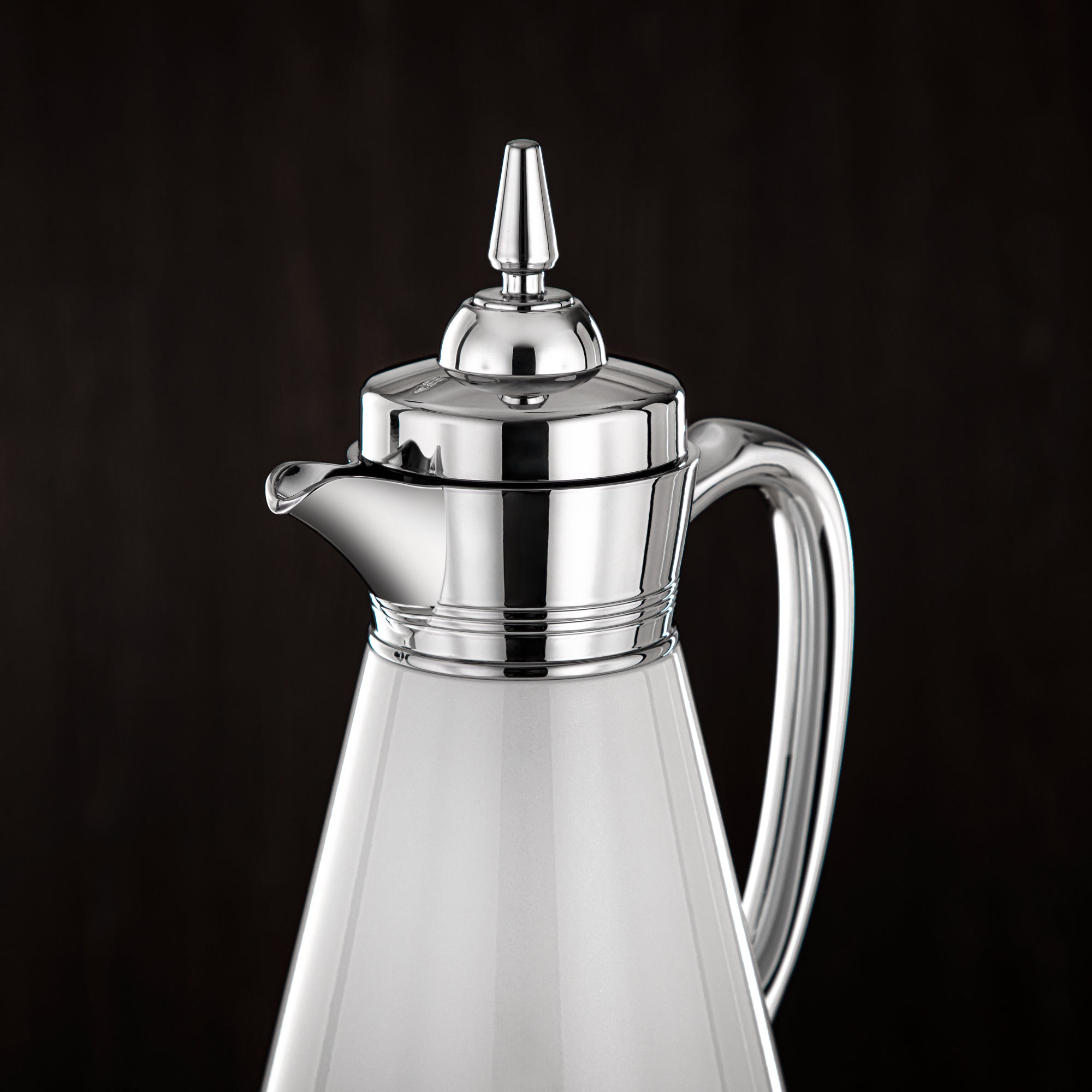 ألمرجان طقم ترامس، 0.7 لتر + 1 لتر، أبيض وفضي (UBC-A0700/B1000 Q1ZC) - أدوات تقديم رمضان