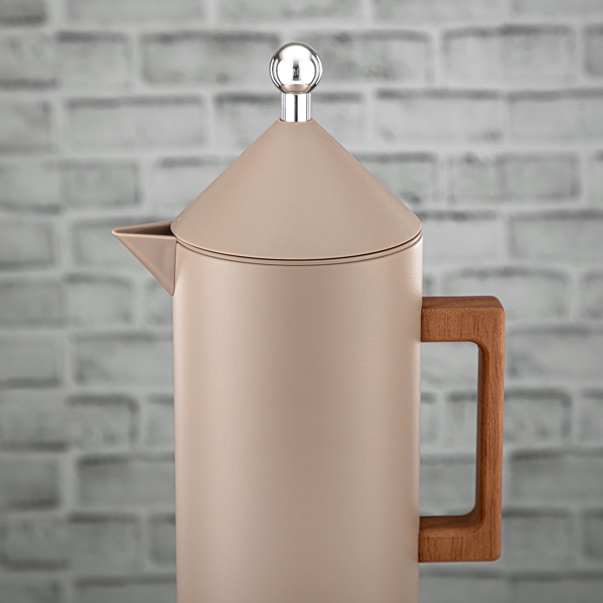 طقم ترامس المرجان زر ضغط 0.6 لتر + 1 لتر بيج وفضي (VAF2950004) - طقم ترامس حديث