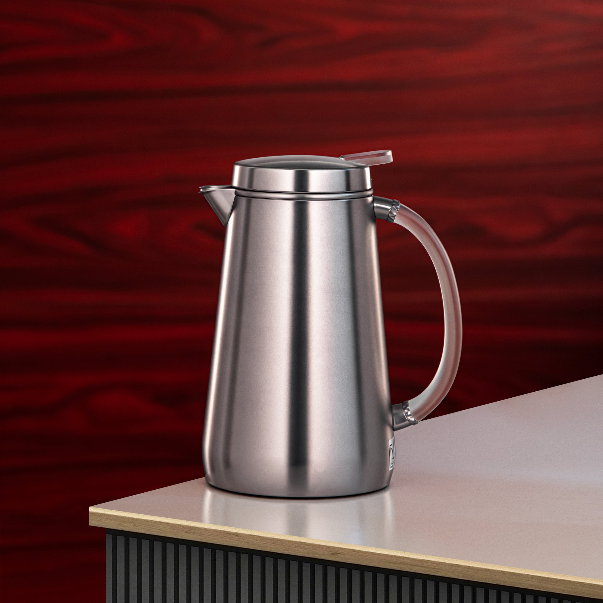 ترمس المرجان معدن 0.5 Liter Matt Silver with Frost Handle (VOP-500 E23Y15) – تقديم أنيق | رمضان و التجمعات