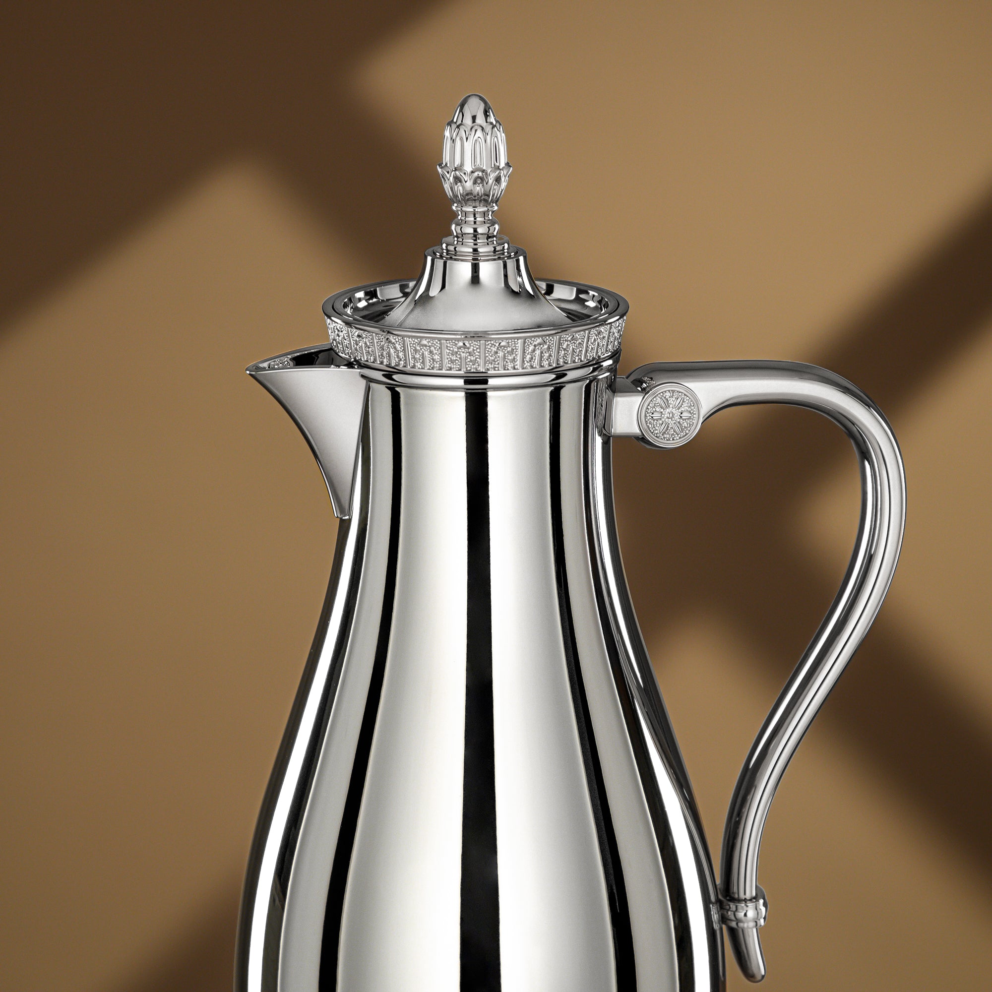 Almarjan Vacuum Flask Set 0.7L + 1L Silver