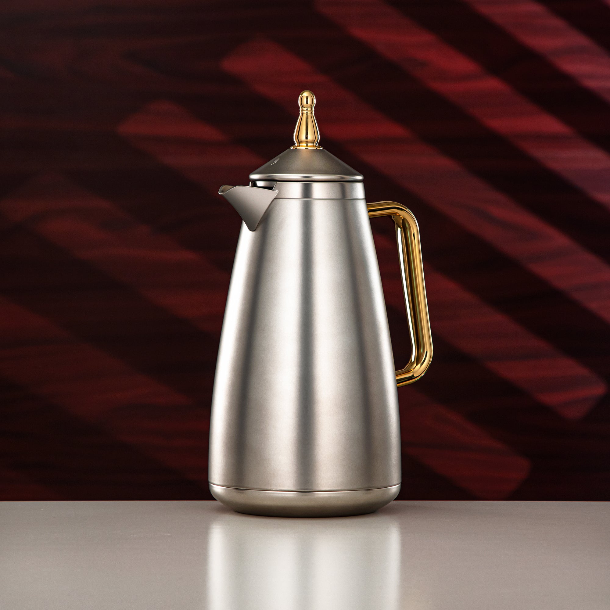 طقم ترامس المرجان 1 لتر + 1 لتر فضي غير لامع وذهبي