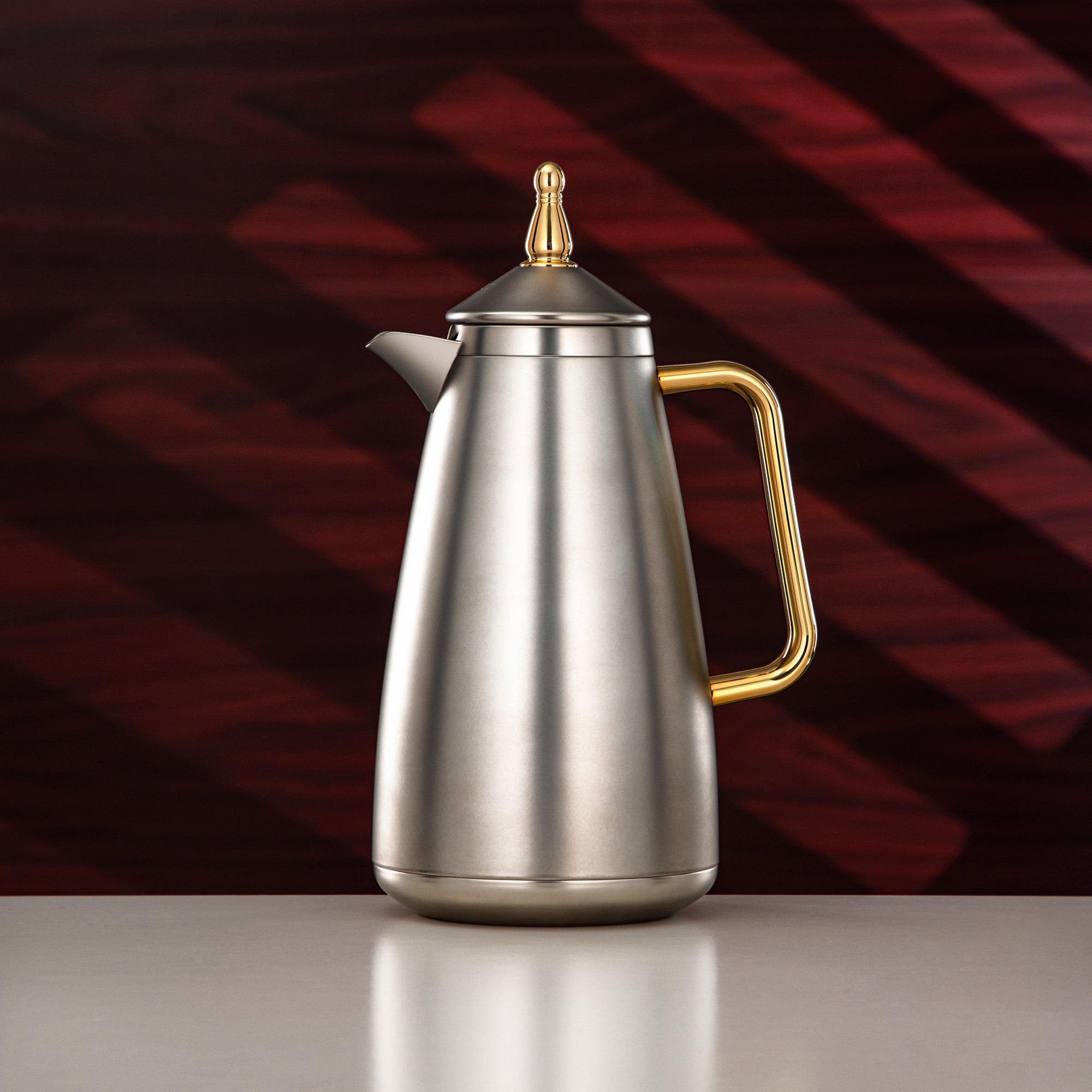 طقم ترامس المرجان 1 لتر + 1 لتر فضي غير لامع وذهبي