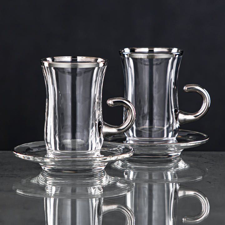 Almarjan 120 ML Glass Tea Cup - 1043BJ-0001P-SIL