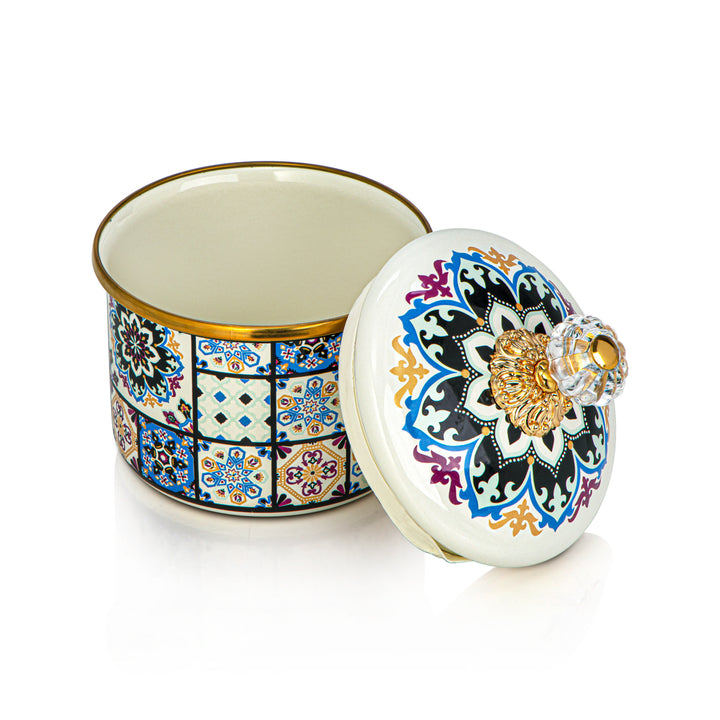 Almarjan Tohfa Collection Enamel Canister Small - 287421045