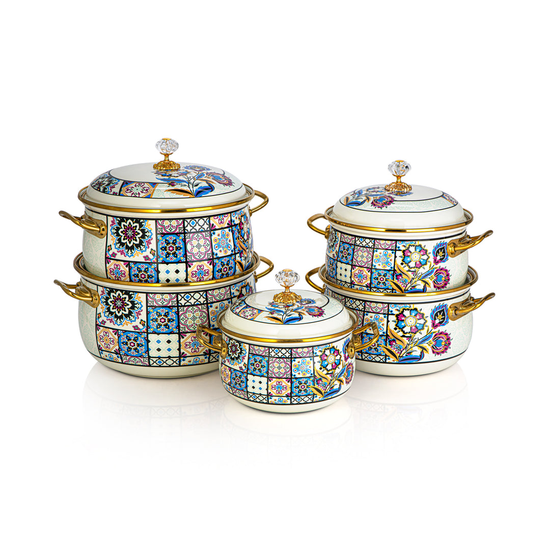 Almarjan 5 Pieces Tohfa Collection Enamel Cookware Set - 287421052