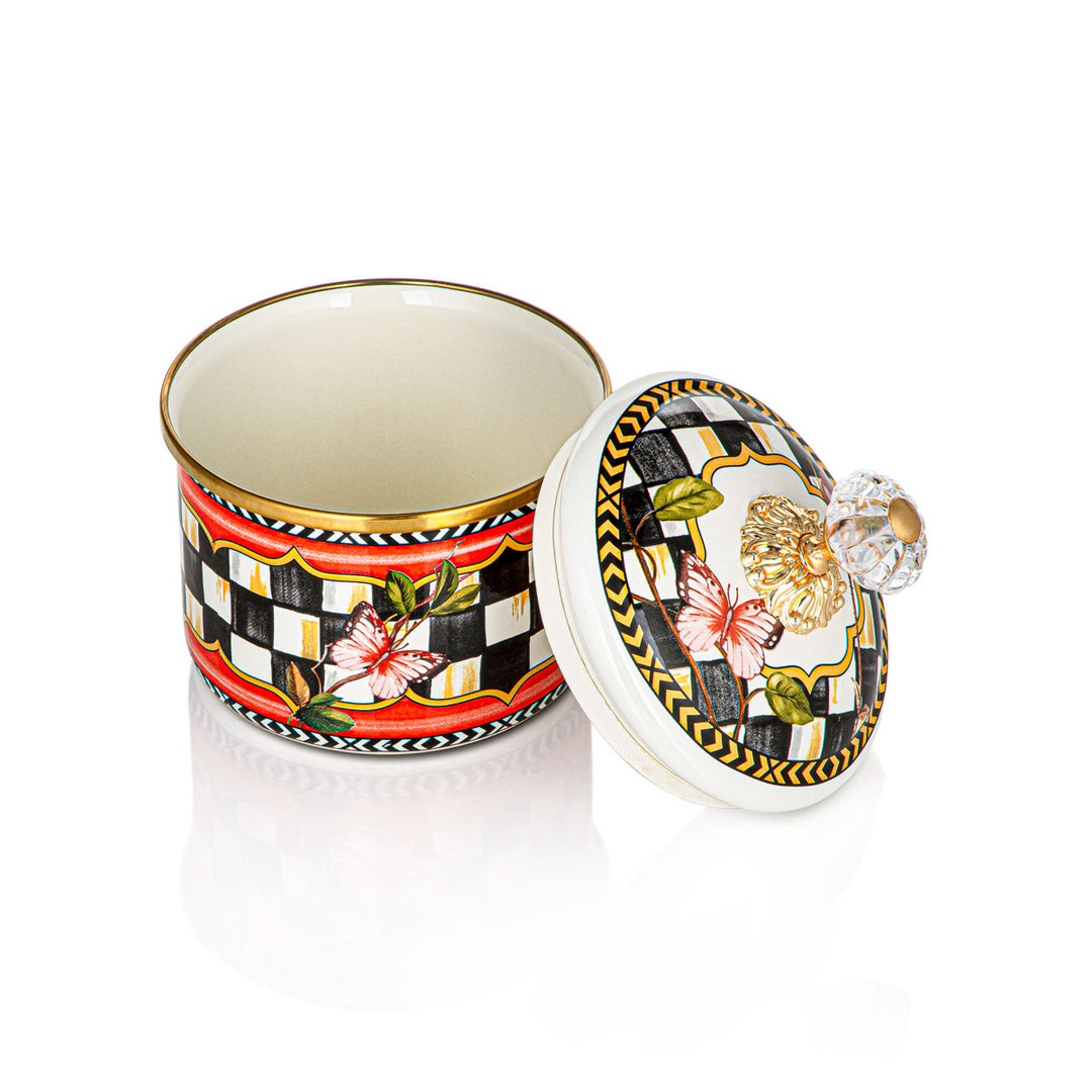 Almarjan Tohfa Collection Enamel Canister Small - 287421089