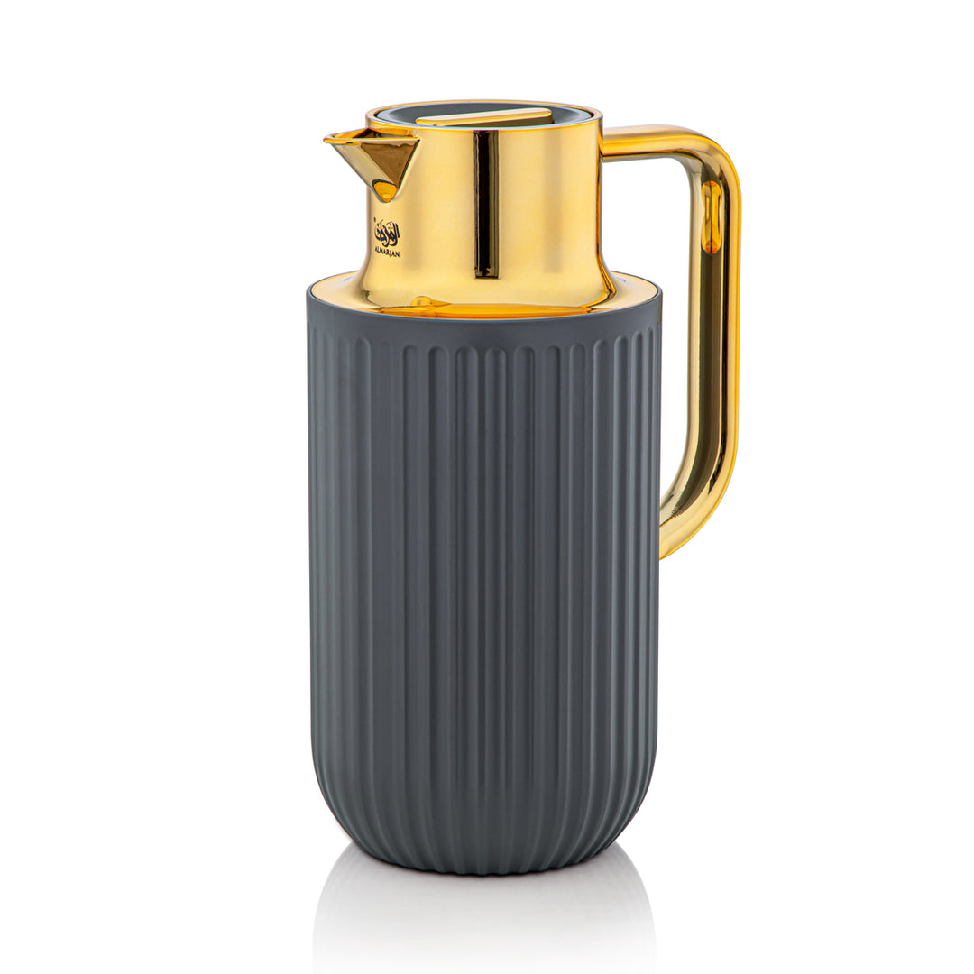 Almarjan 1.6 Liter Vacuum Flask  Matt Grey & Gold - 2C122-160 MG/G
