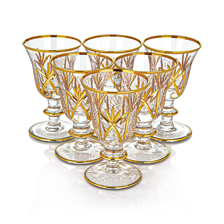 Almarjan 6 Pieces Glass Juice Cup Set - 953/760