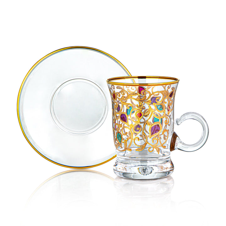 Combi 6 Pieces Glass Tea Cup Set - G977Z-35/11
