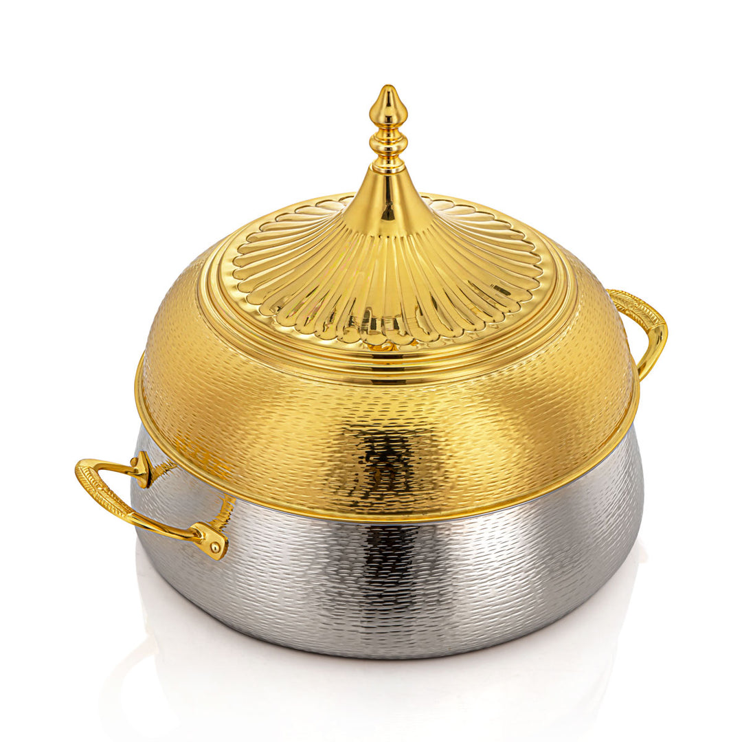 Almarjan 35 CM Brass Hot Pot Silver & Gold - MD-211 A