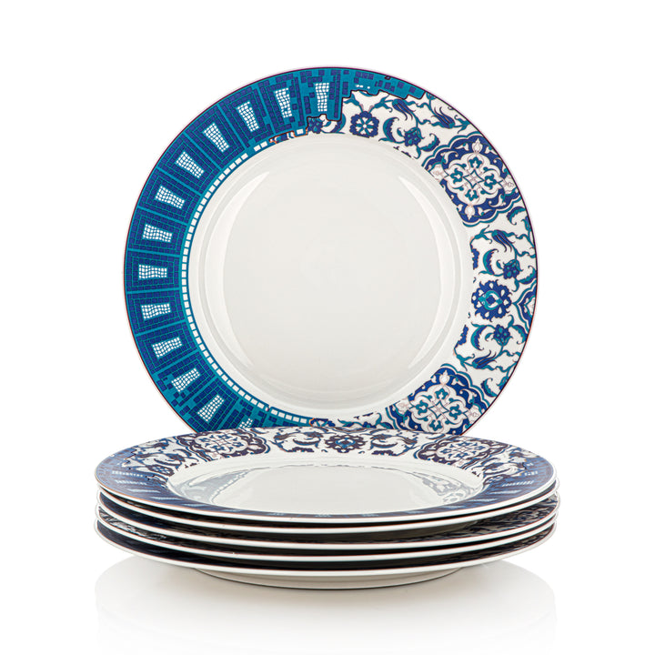Almarjan 6 Pieces Fonon Collection 10.5 Inches Dinner Plate - 1415