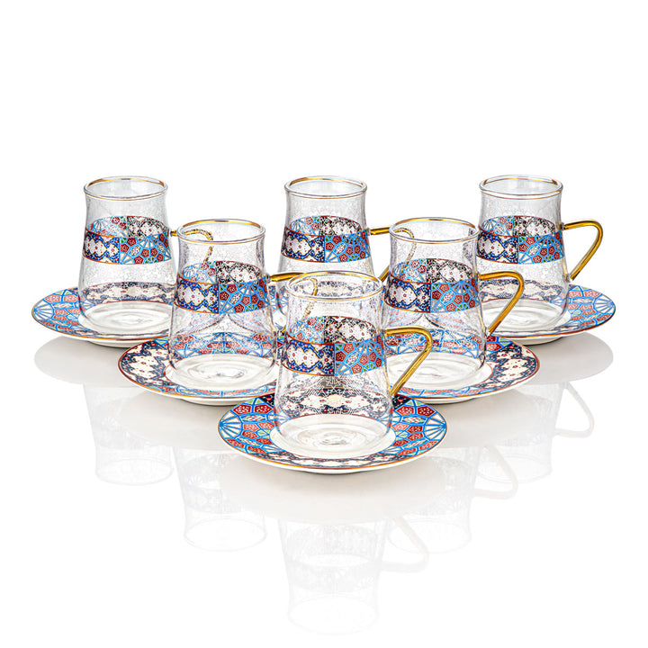 Almarjan 6 Pieces Fonon Collection Tea Cup Set - 1210