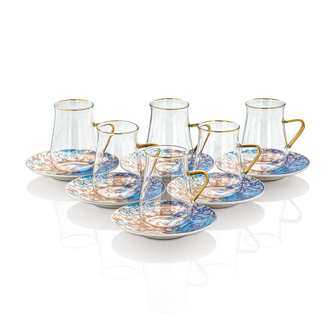 Almarjan 6 Pieces Fonon Collection Tea Cup Set - 3585