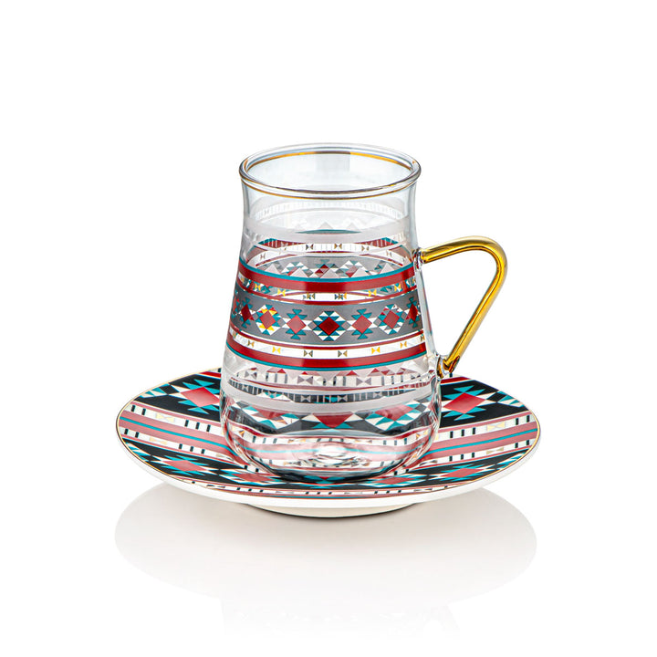 Almarjan 6 Pieces Fonon Collection Tea Cup Set - 7645