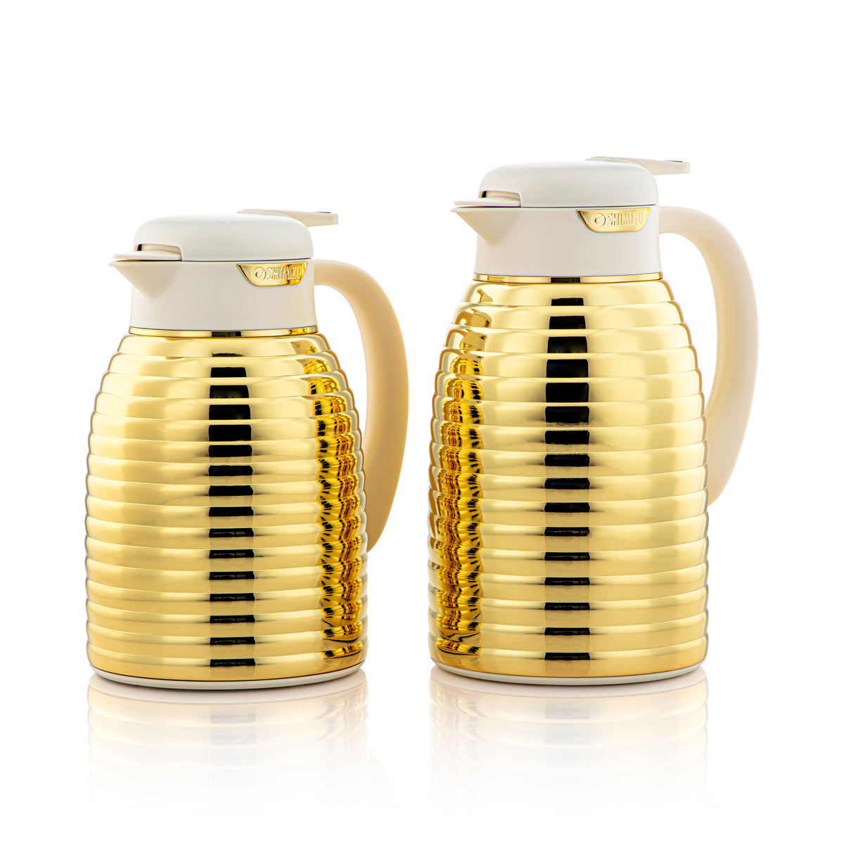 Almarjan 2 Pieces Vacuum Flask Set Gold - SM-2A25-070/100 ALL G