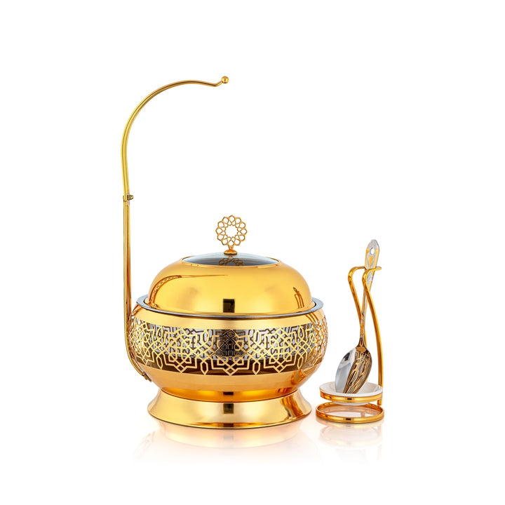 Almarjan 3 Liter Chafing Dish With Spoon Gold - STS0012920