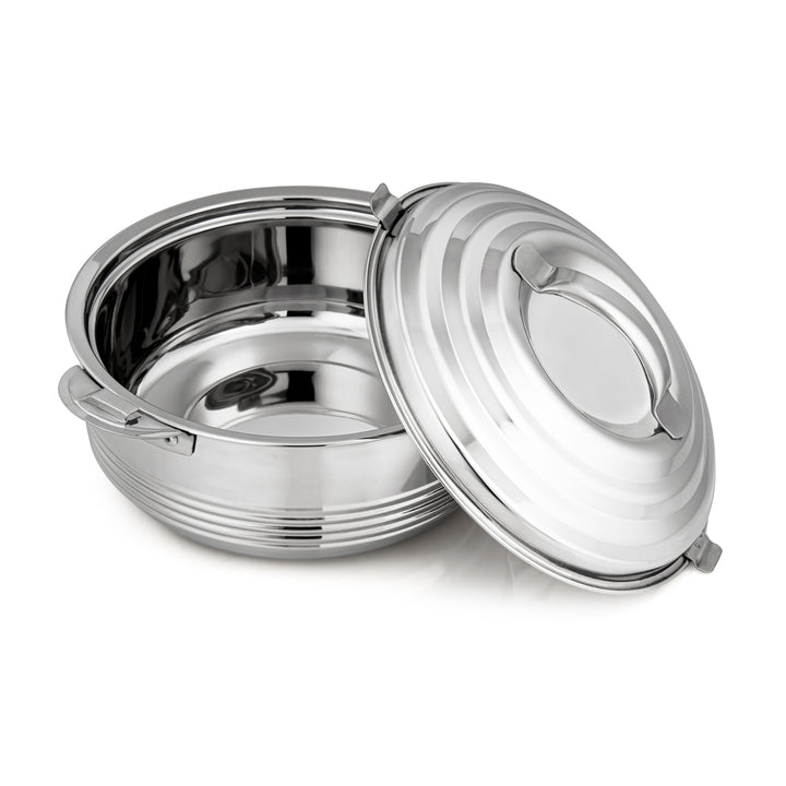 Almarjan 2500 ML Casa Collection Stainless Steel Hot Pot Silver - STS0290270