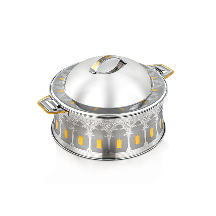 Almarjan 30 CM Reem Collection Stainless Steel Hot Pot Silver & Gold - H22EPG6