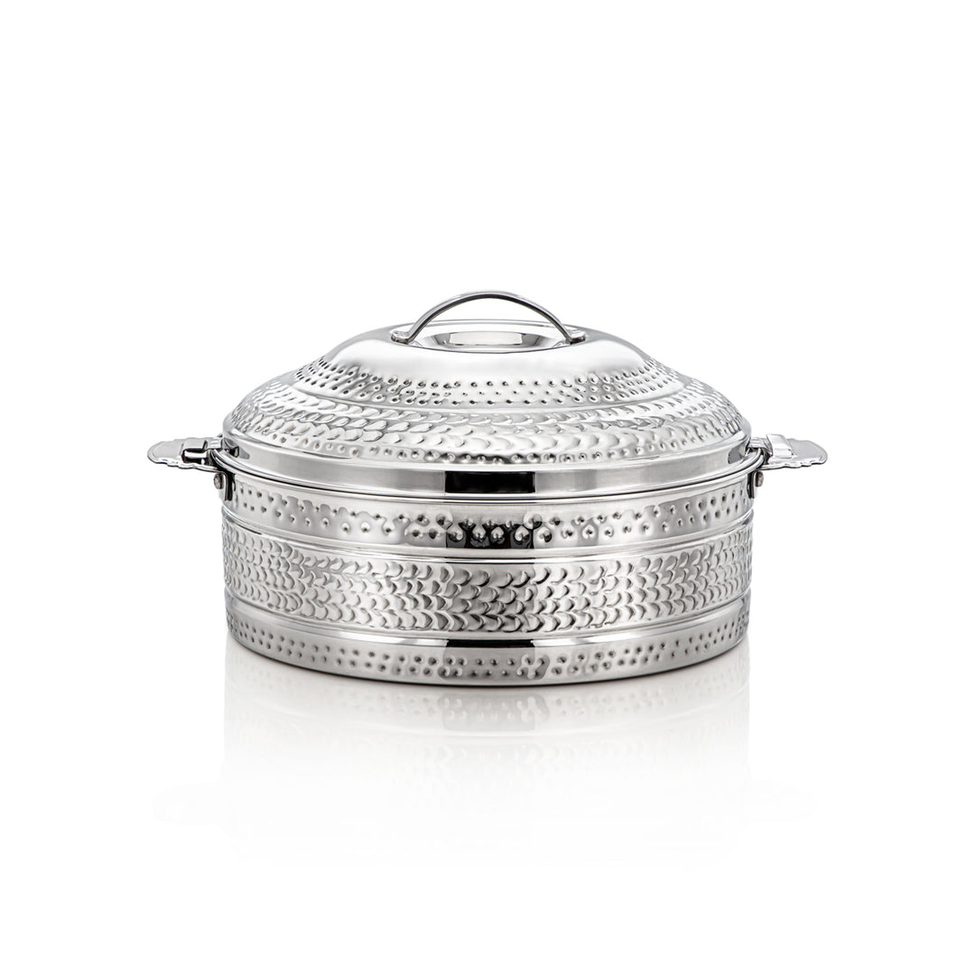 Almarjan 4 Pieces Zahra Collection Stainless Steel Hot Pot Set Silver H22M52