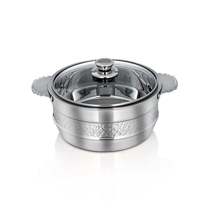 Almarjan 4000 ML Mona Collection Stainless Steel Hot Pot Silver - H21M5
