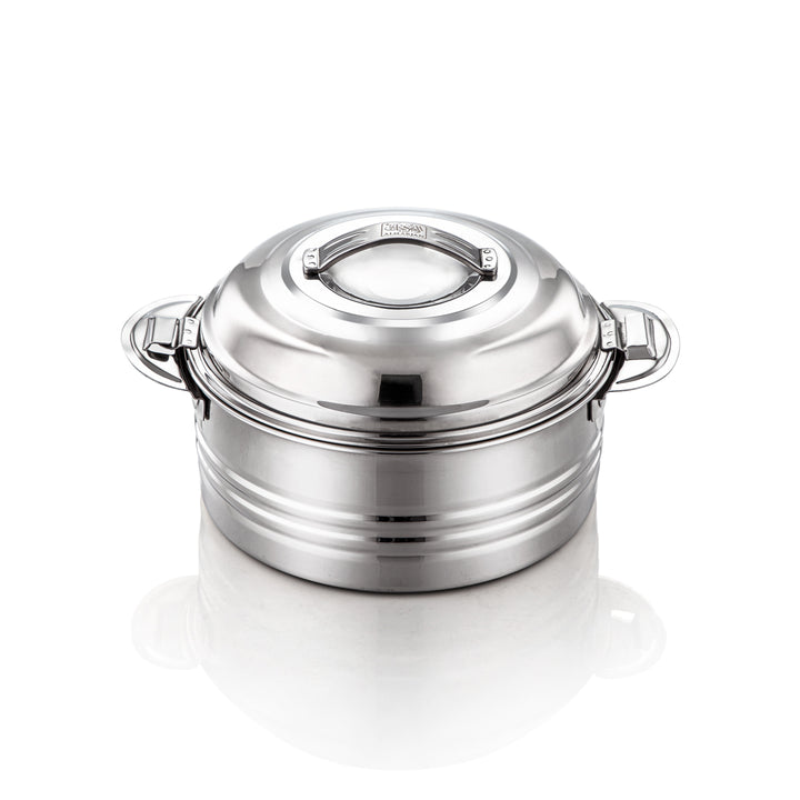 Almarjan 4 Pieces Mini Collection Stainless Steel Hot Pot Set Silver