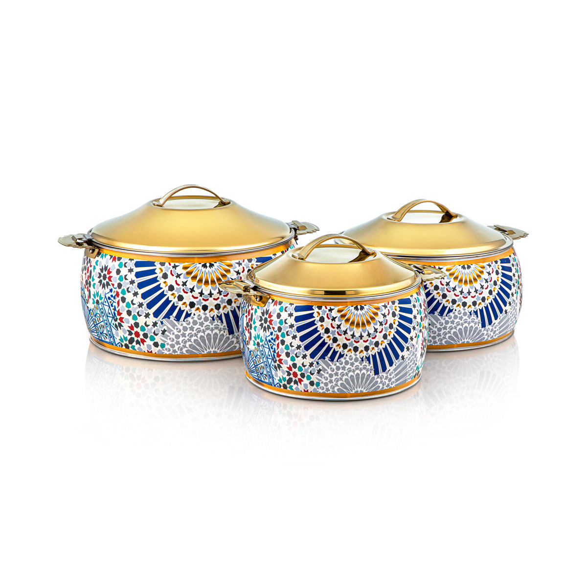 المرجان 3 قطع حافظة طعام ستانلس ستيل - H23SHF1.5