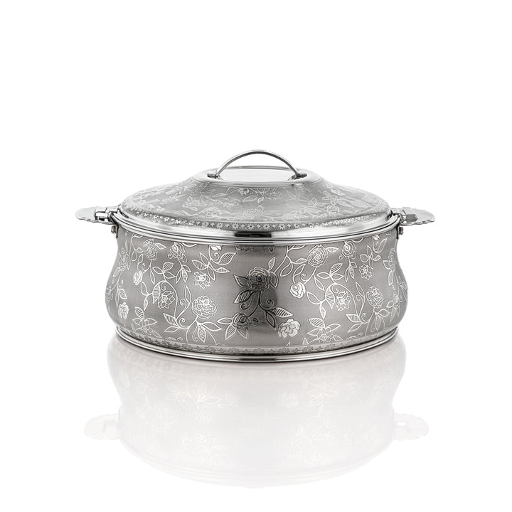 Almarjan 30 CM Boshra Collection Stainless Steel Hot Pot Silver - H23E15