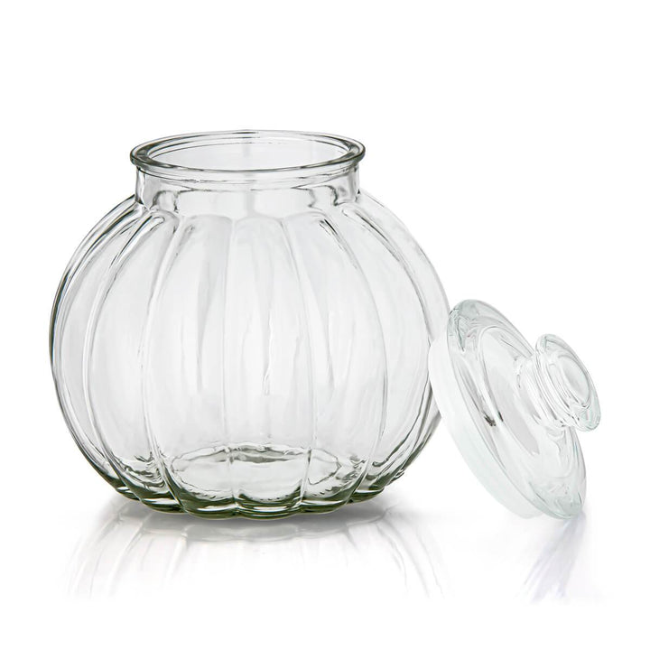 Claro Glass 3000 ML Round Airtight Spice Jar Clear GJ004
