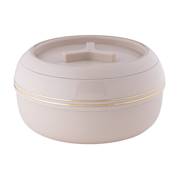 Almarjan 3200 ML Polo Collection Plastic Hot Pot Beige Gold - PEL2530040
