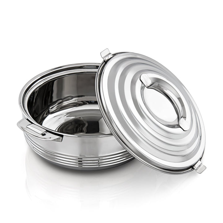 Almarjan 3 Pieces Casa Collection Stainless Steel Hot Pot Silver - STS0290028