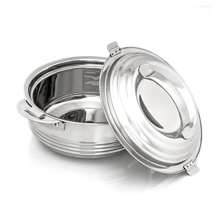 Almarjan 3 Pieces Casa Collection Stainless Steel Hot Pot Silver - STS0290261