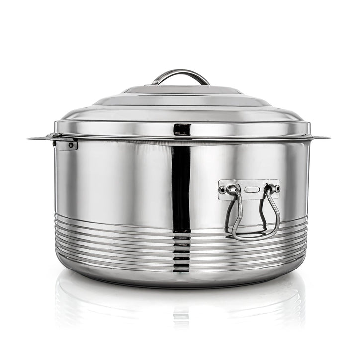 Almarjan 35,000 ML Casa Collection Stainless Steel Hot Pot Silver - STS0290429