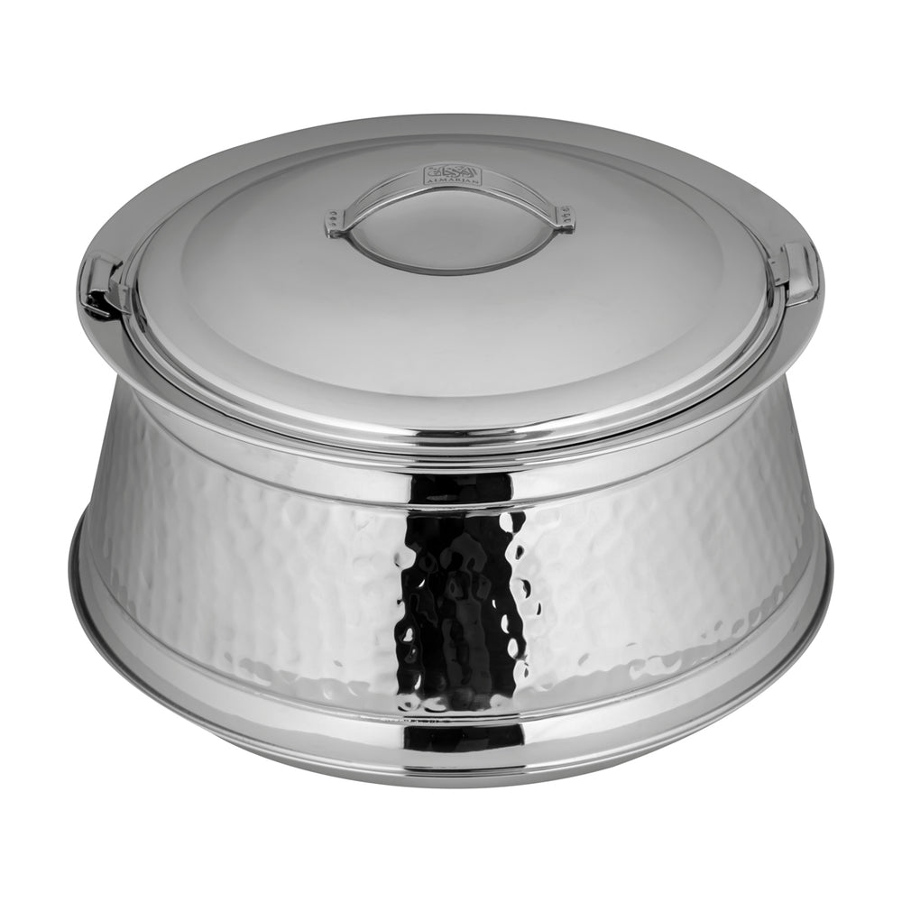 ALMARJAN Harisa Collection Stainless Steel Hot Pot Silver 8000 ML STS0292215
