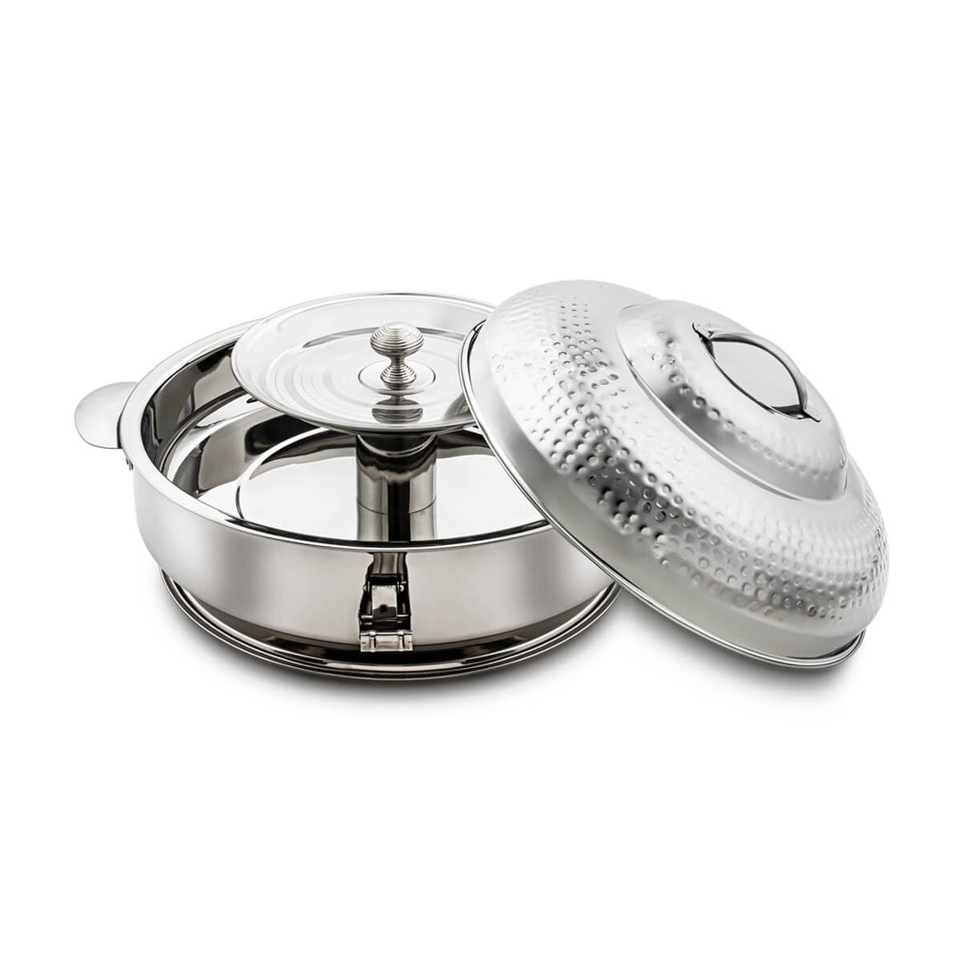 Almarjan 50 CM Atbaq Collection Stainless Steel Hot Pot Silver - STS0292525